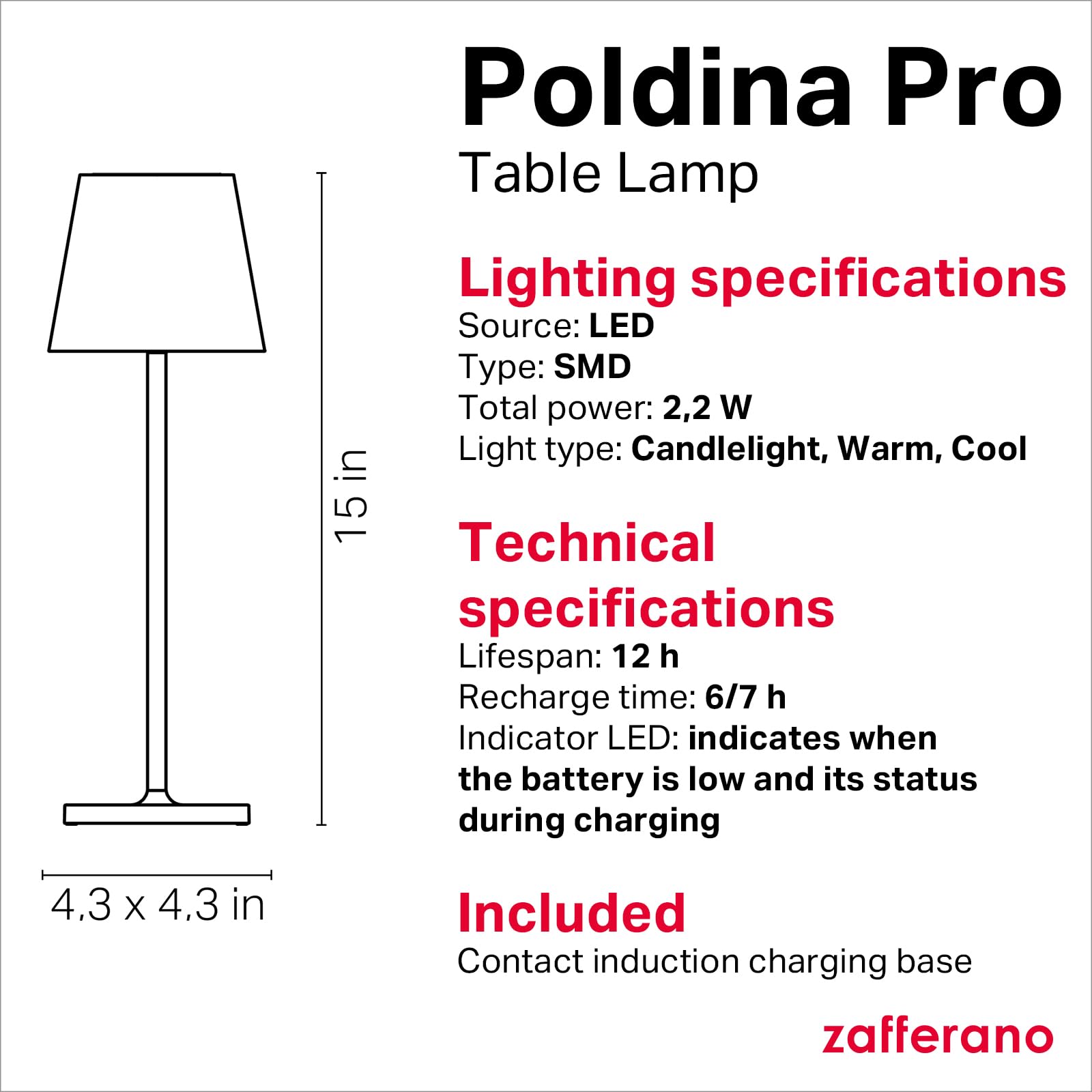 Zafferano Poldina Pro lamp IP65 outdoor readiness for garden lighting.