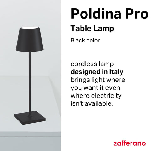 Zafferano Poldina Pro lamp warm glow at 2200K for cozy evenings.