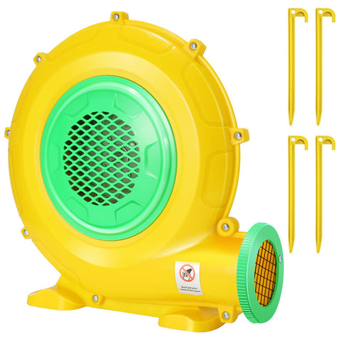 ZAFIED Bounce House Blower with double-sided blades speeds inflation.