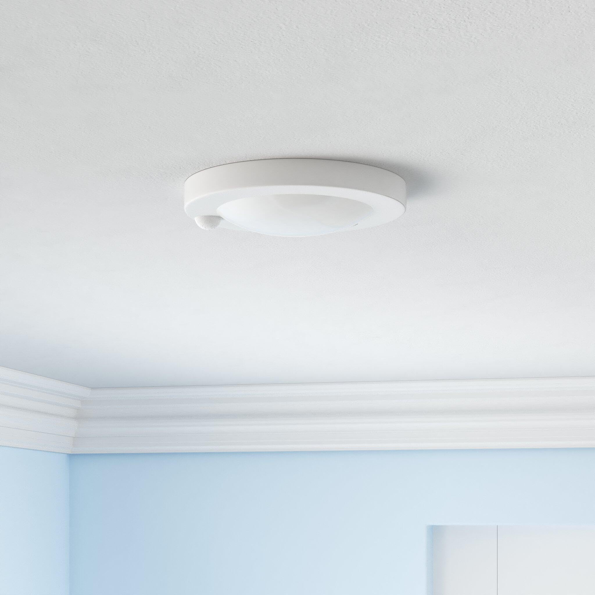 ZAGO LED 6-inch closet light delivers 1100 lumens for bright pantry visibility.