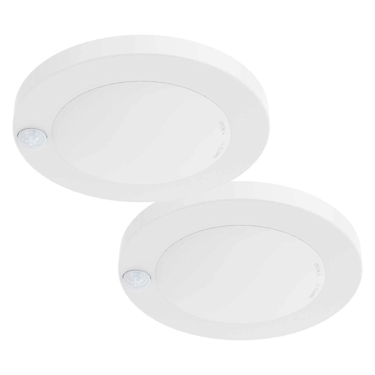 ZAGO LED 6-inch closet light with PIR motion detects movement for hands-free lighting.