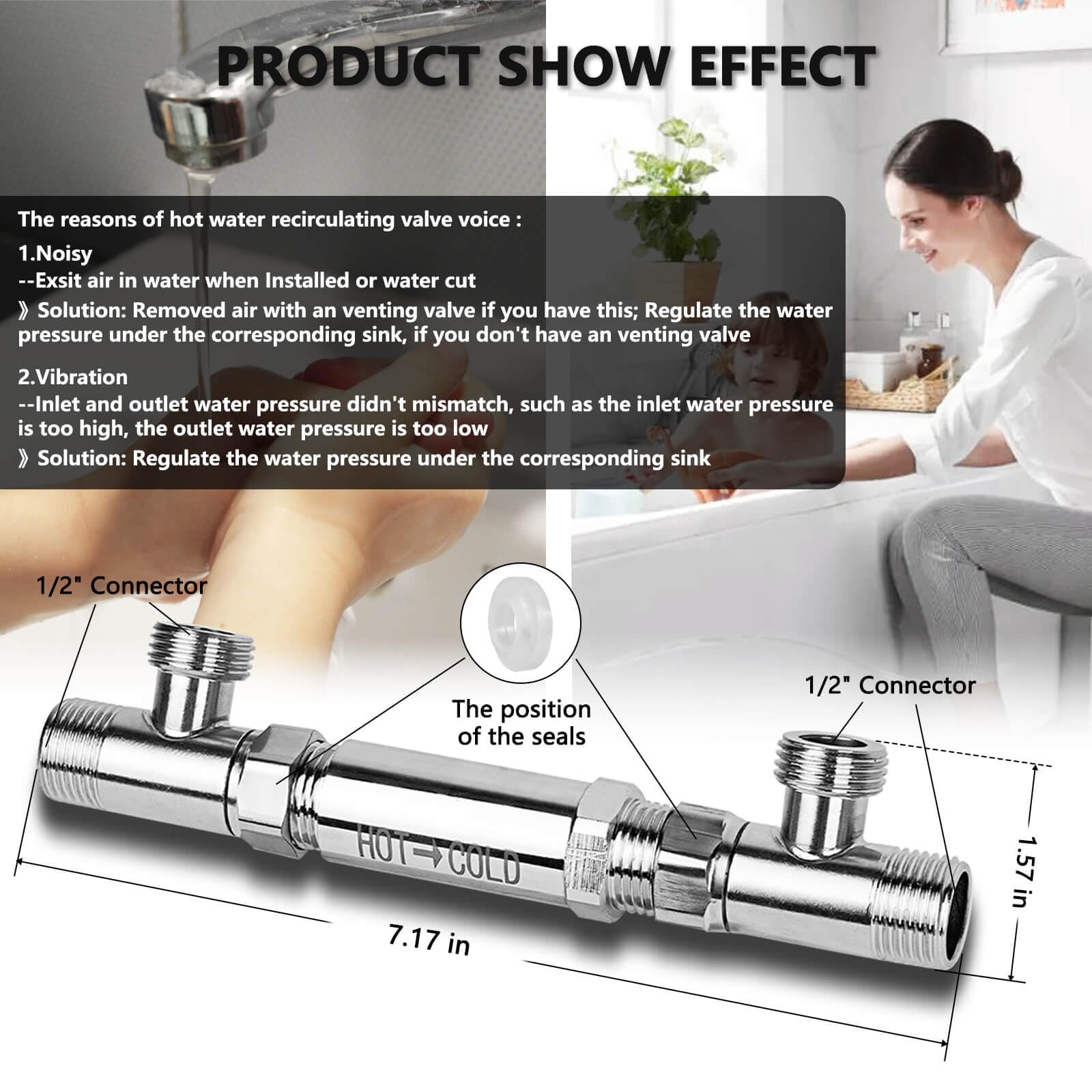 ZAIGANMA 304 stainless steel body resists corrosion for long-lasting use