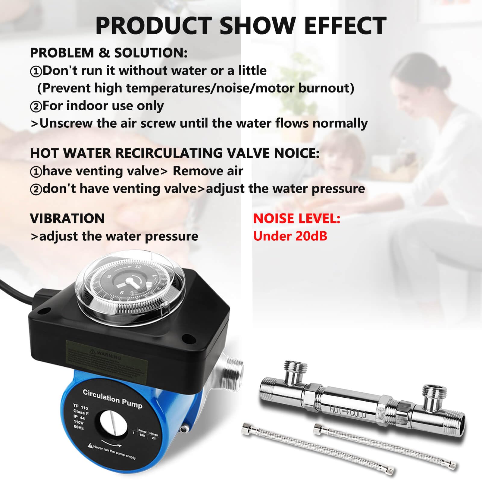 ZAIGANMA sensor valve 304 stainless ensures reliable recirculation