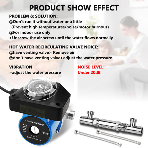 ZAIGANMA sensor valve 304 stainless ensures reliable recirculation