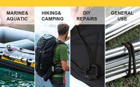 Zakous bungee cord roll black color suitable for discreet outdoor setups.