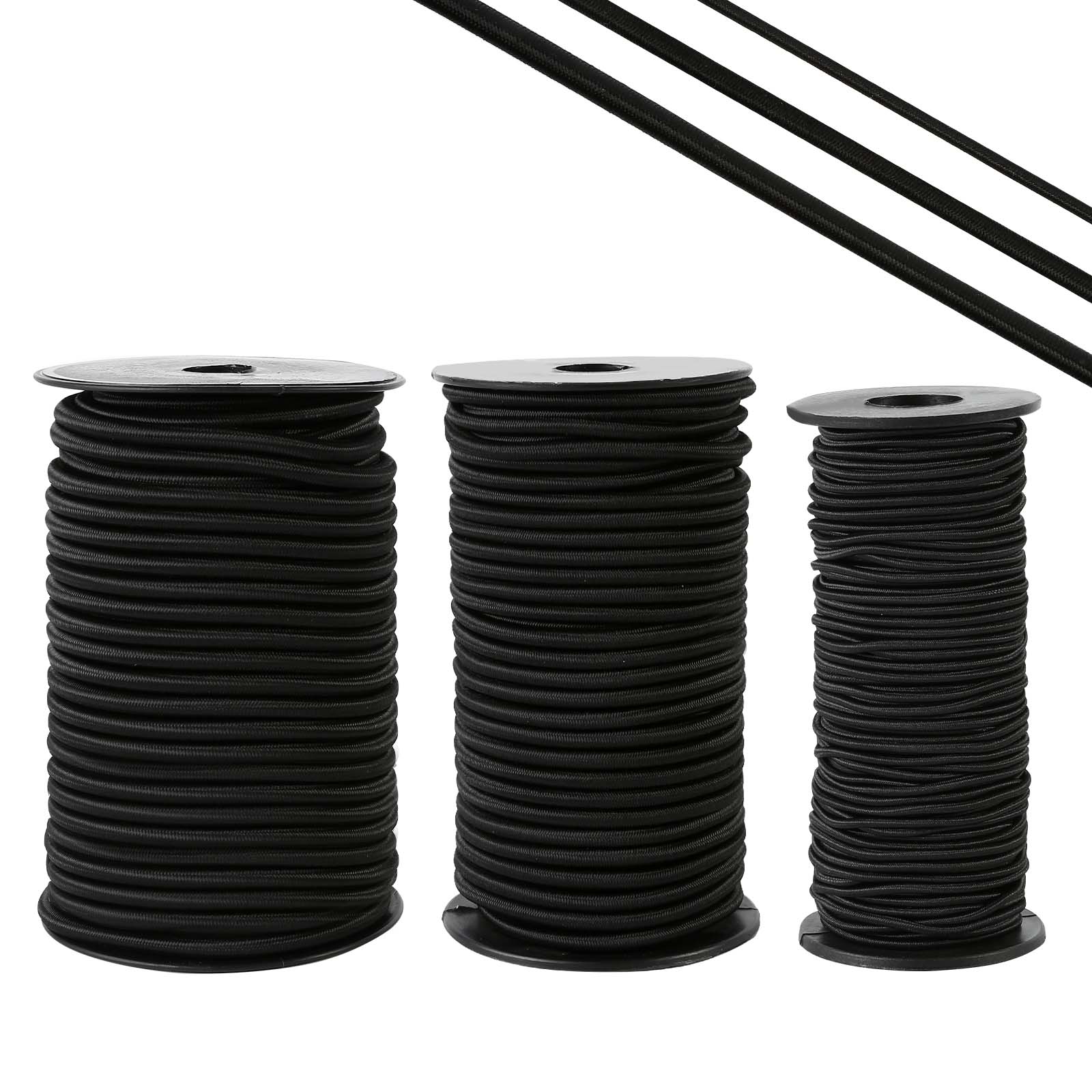 Zakous bungee cord roll marine-grade-nylon-shell resists abrasion and weathering.