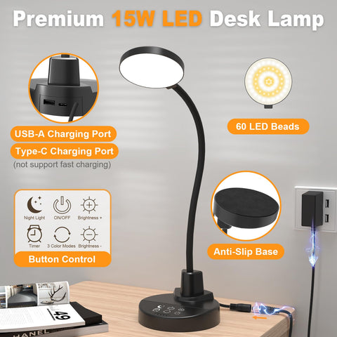 Zaplit compact desk lamp design saves space on small desks.