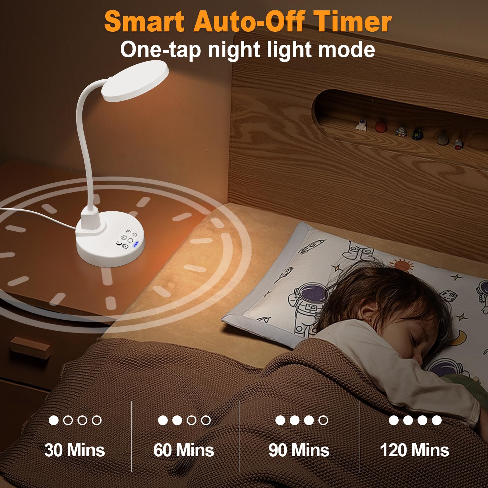 ZAPLIT color-temperature options illuminate tasks from warm to cool.