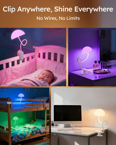 ZAPLIT compact, portable desk or bedside lamp for dorms or rooms.