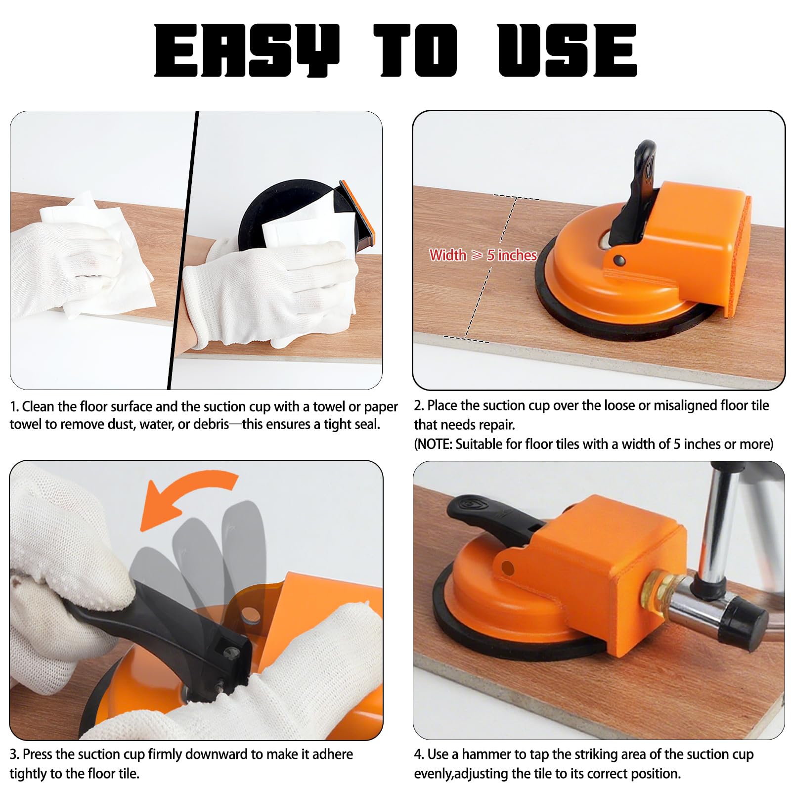 ZAPSIFOU striking surface designed for precise hammer taps.