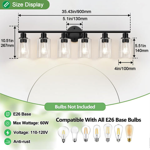 Zarbitta 36-month warranty provides trusted support for bathroom lighting installations.