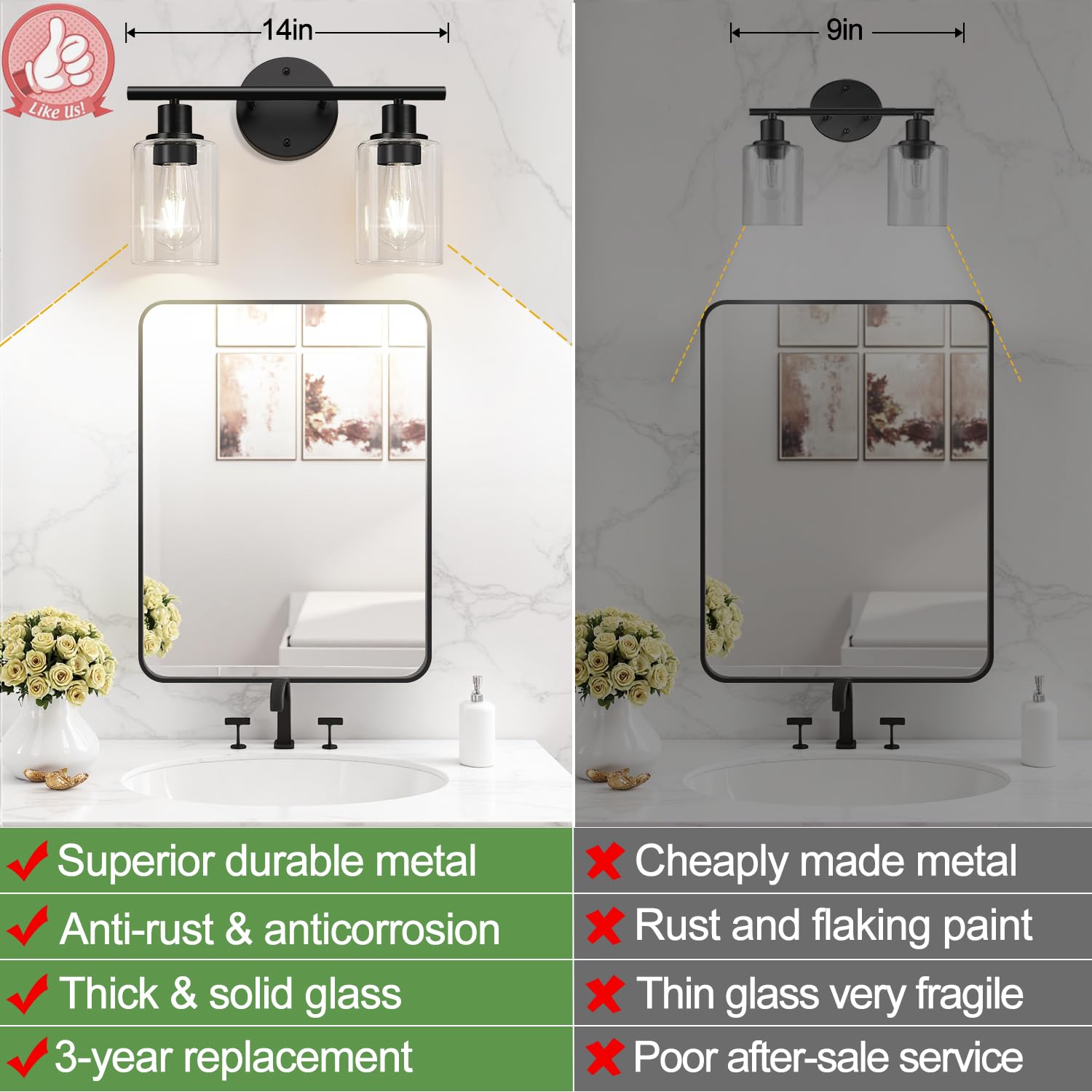 All-metal lamp body of Zarbitta fixture for durability