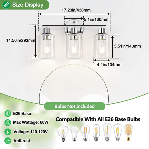Zarbitta bathroom light ideal for mirror cabinets and dressing areas