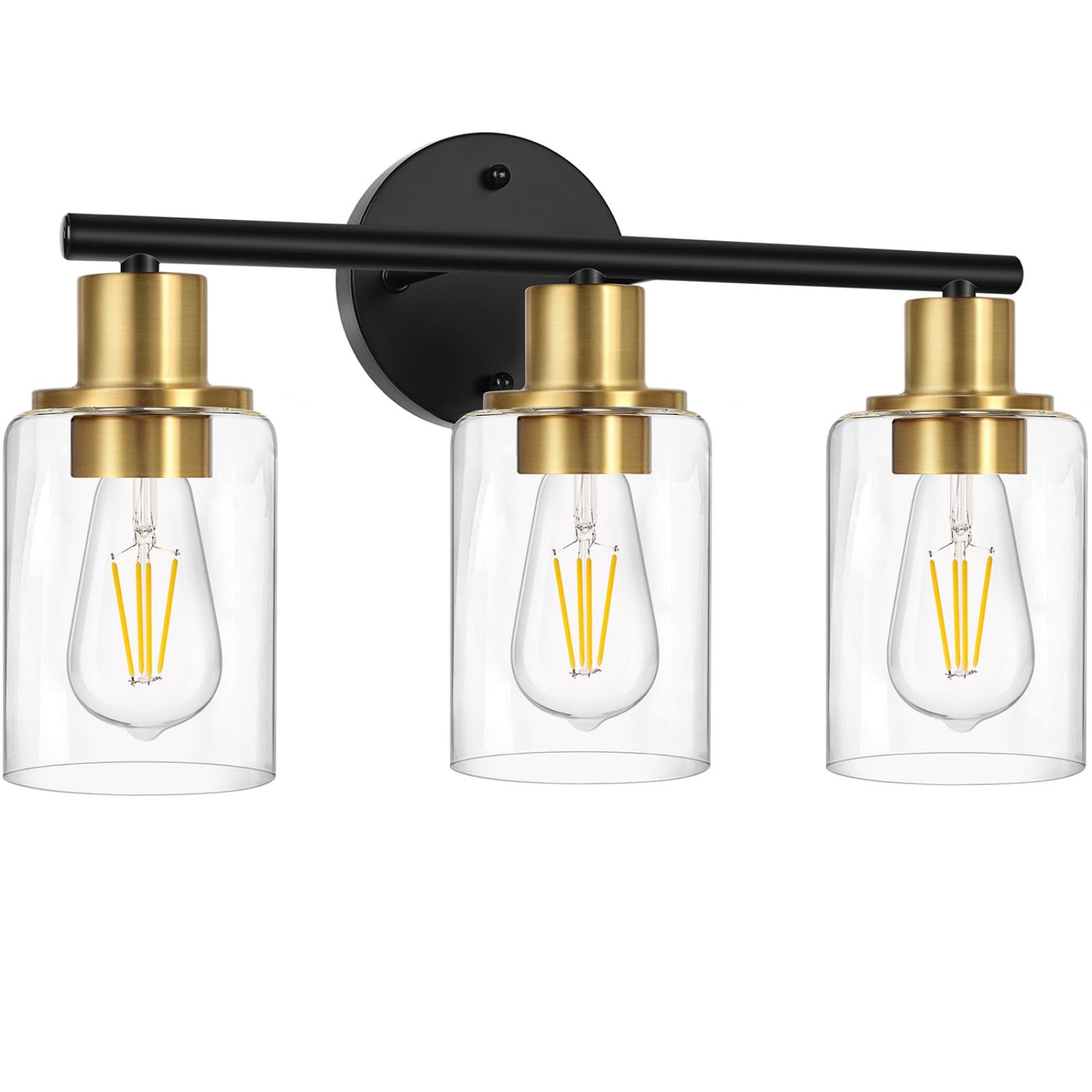 Zarbitta compact 3-light design fits above various mirrors