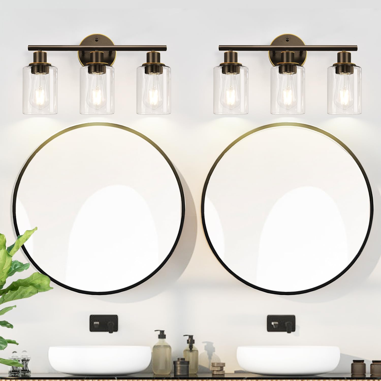 Zarbitta durable metal construction ensures long-lasting bathroom lighting.