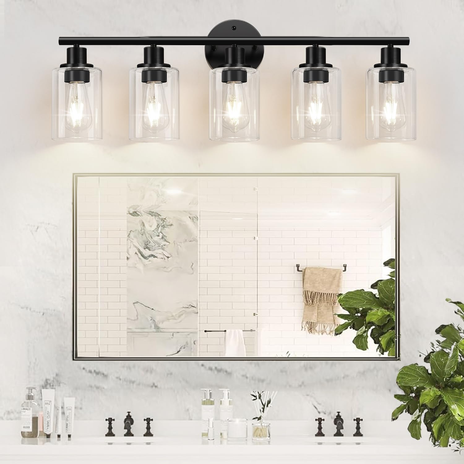 Versatile placement suits bathrooms, hallways, closets, and dressing rooms.