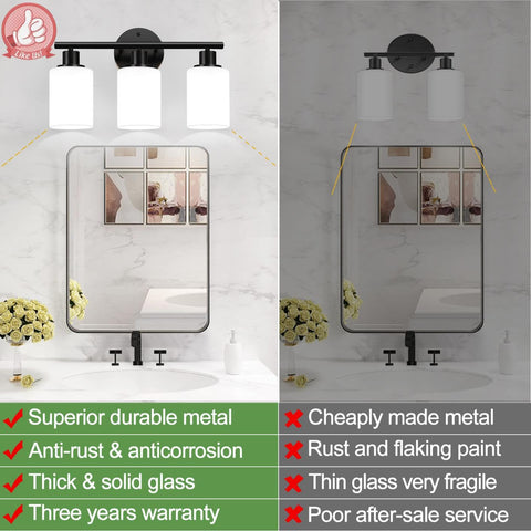 Zarbitta milky-white-frosted-glass-shades provide soft, even illumination.