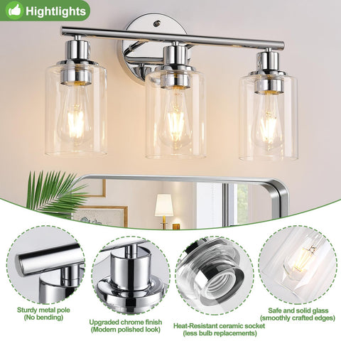 Zarbitta up-and-down mounting option to customize bathroom lighting