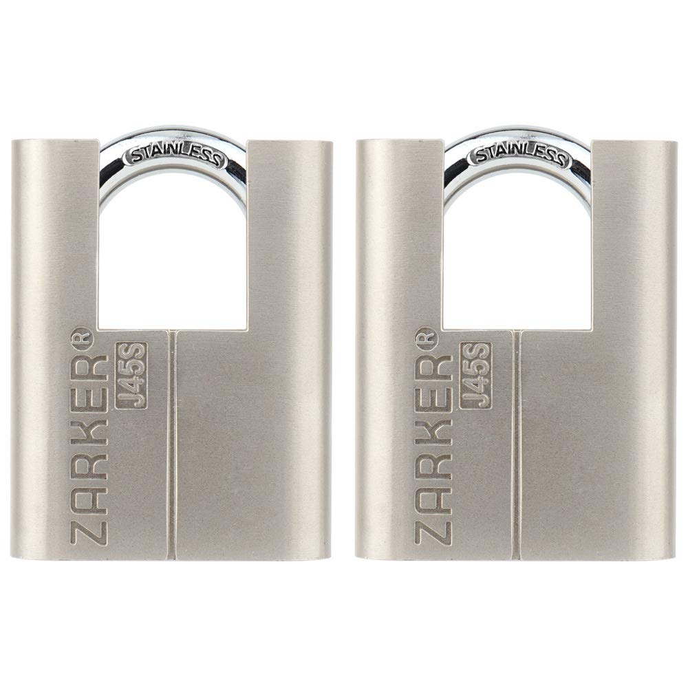 Zarker J45S padlock with stainless steel shackle for durability
