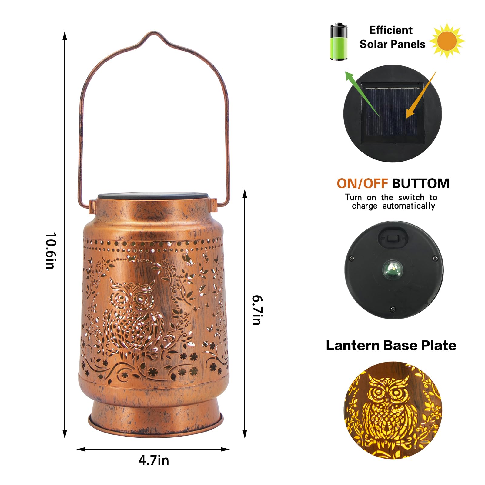 ZASOWUUO night-friendly lantern brightens porches with automatic dusk-to-dawn illumination.