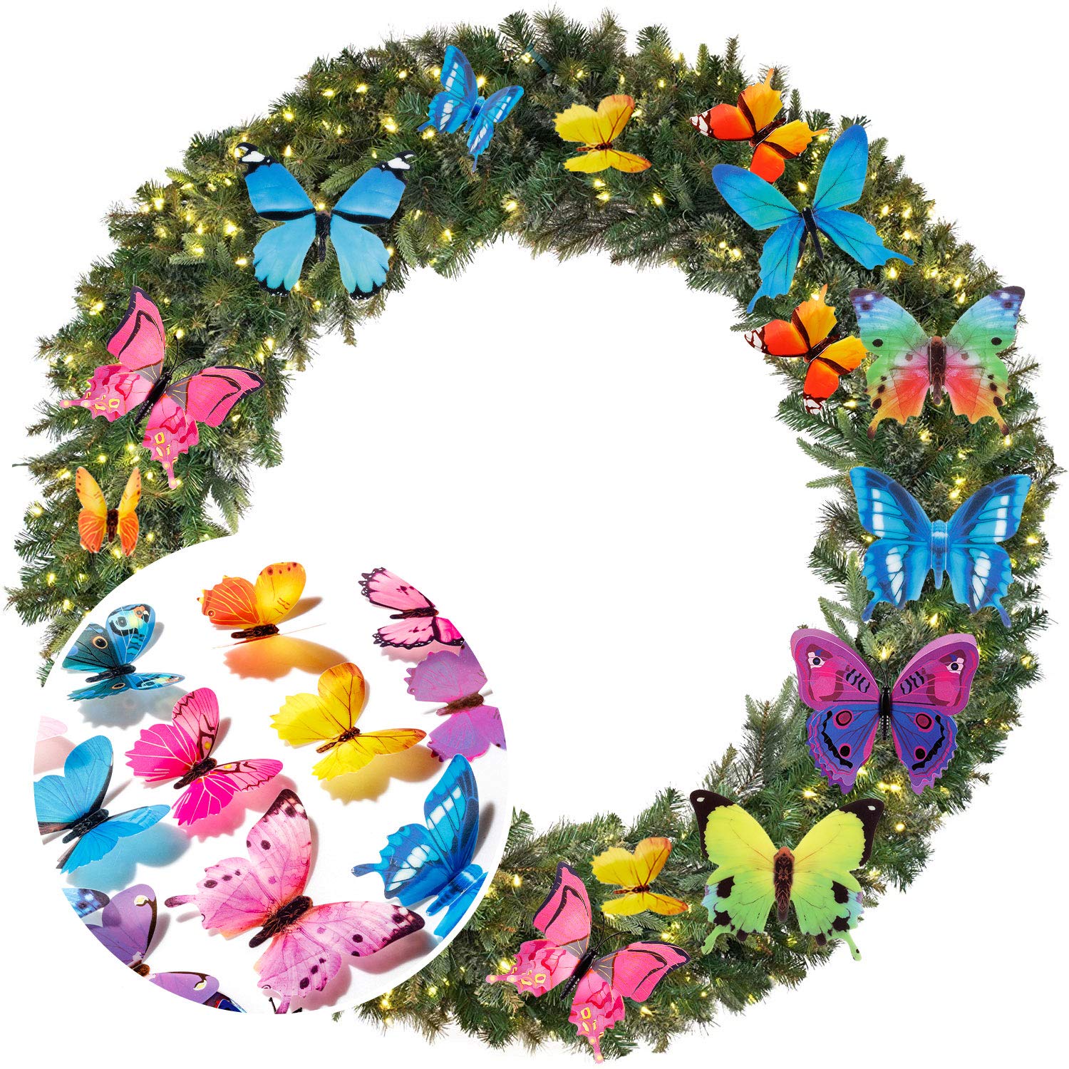 ZAUGONTW butterfly wall decals are waterproof and reusable for long lasting decor