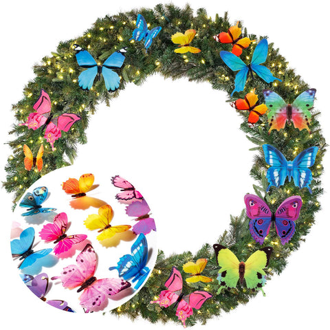 ZAUGONTW butterfly wall decals are waterproof and reusable for long lasting decor