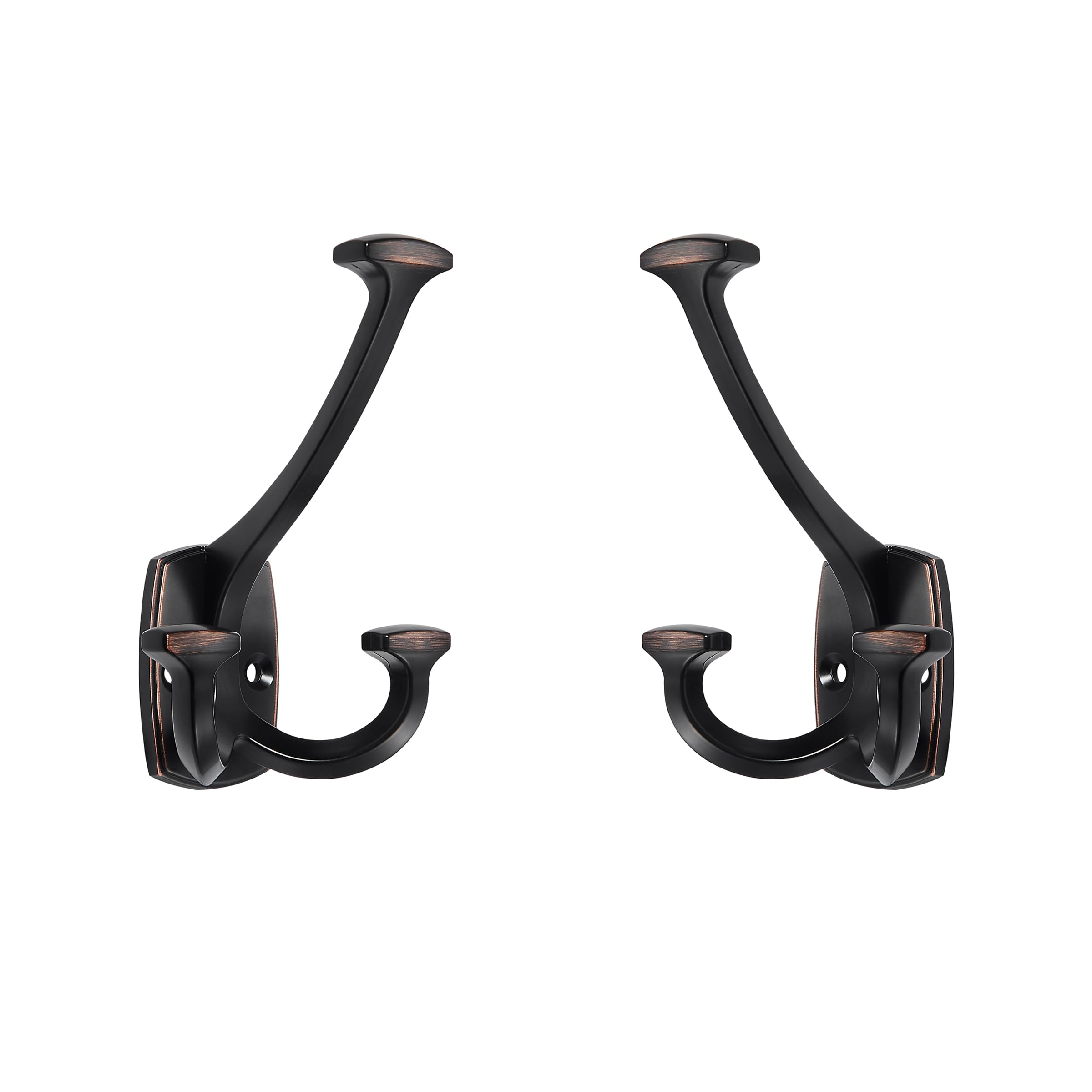 ZAUYX large wall double-sided hook design for space saving and organized entryways.