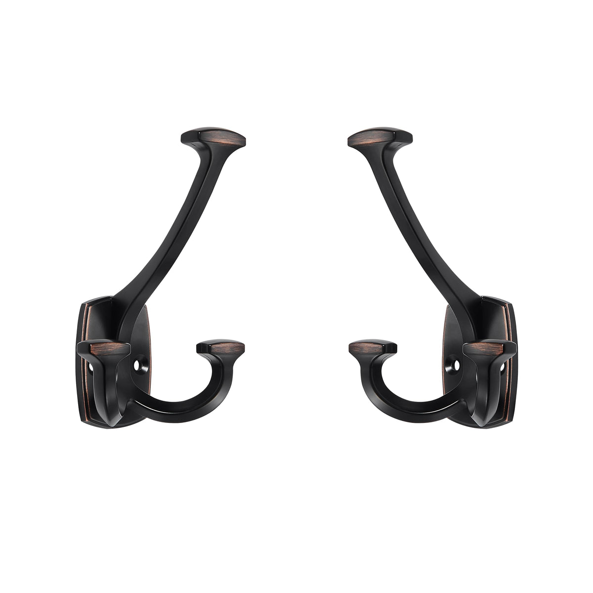 ZAUYX large wall double-sided hook design for space saving and organized entryways.