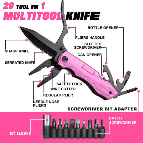 ZAVIT P-ink multitool knife blade extended for cutting tasks.
