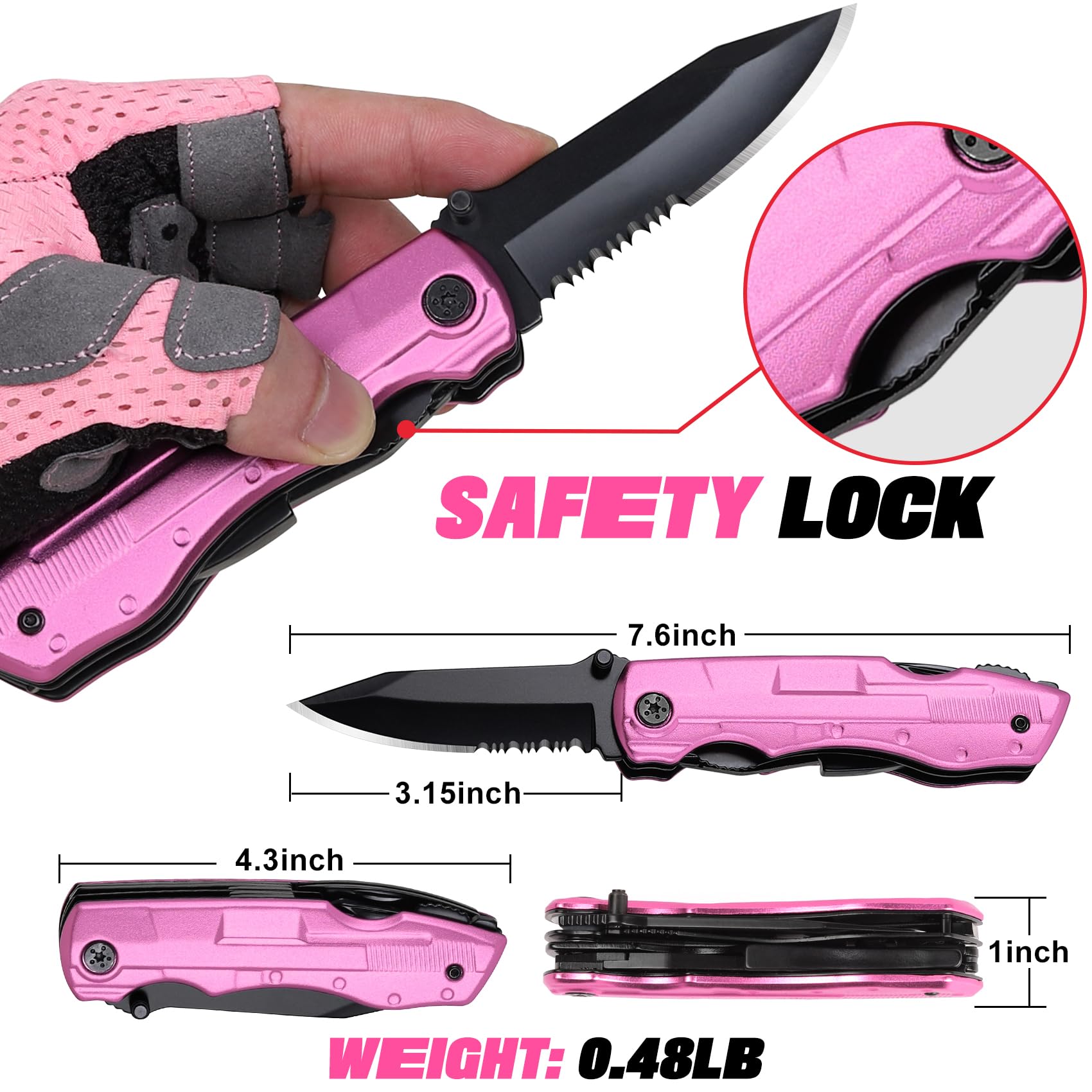 ZAVIT P-ink multitool knife pliers handle for gripping adjustments.
