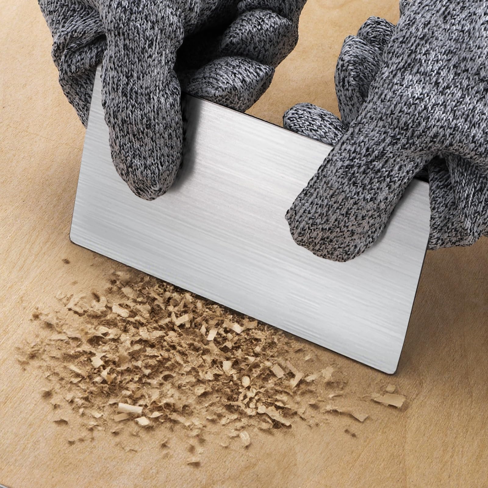 ZAVOOS burnisher ergonomic wooden handle for comfortable control.