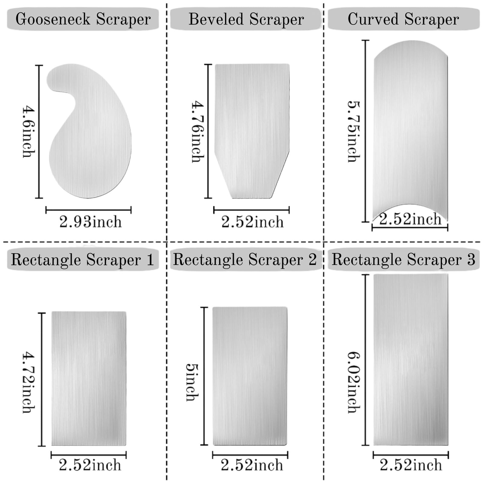 ZAVOOS cabinet scraper rectangle beveled blade for precise bevels and edges.