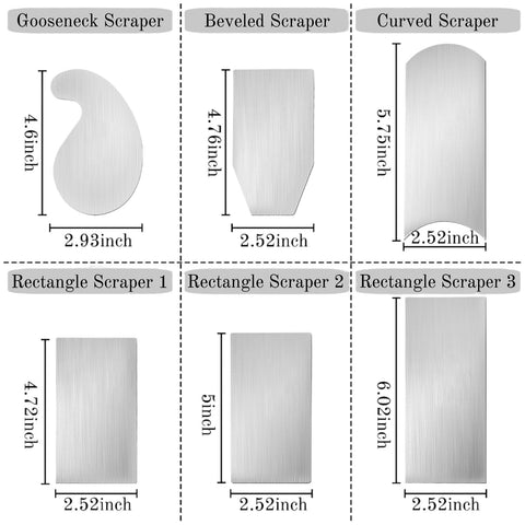 ZAVOOS cabinet scraper rectangle beveled blade for precise bevels and edges.