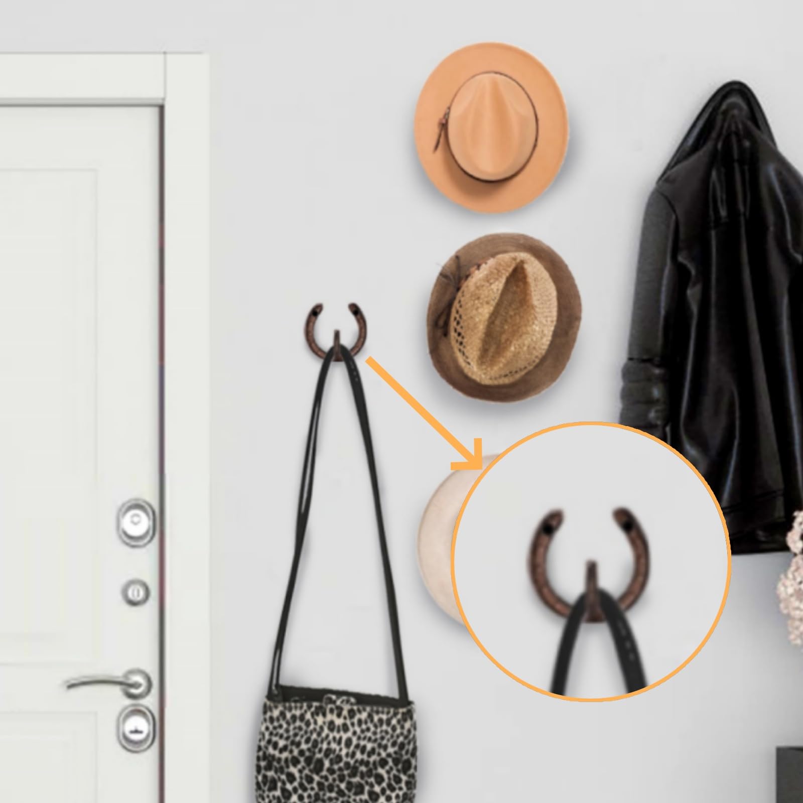 ZAVOOS easy-install hooks for quick setup on studs or wood.