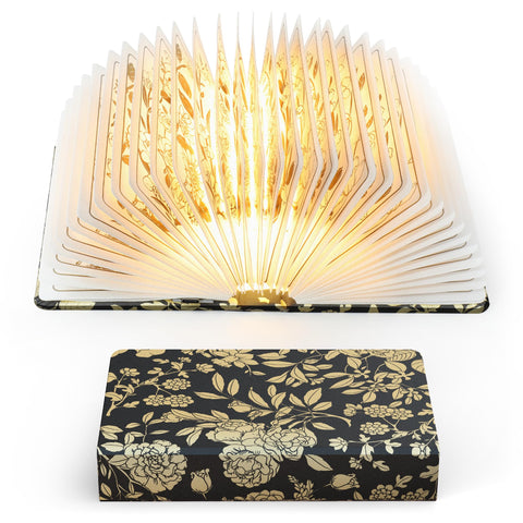 ZBOLE Floral Print Book Light opened for cozy reading