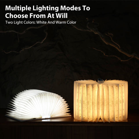 ZBOLE Magic Truth Book Light 1200mAh battery powers hours of gentle illumination