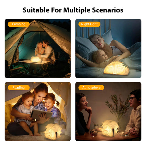 ZBOLE Magic Truth Book Light supports night reading and relaxation