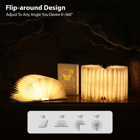 ZBOLE Magic Truth Book Light charging via USB for convenient power