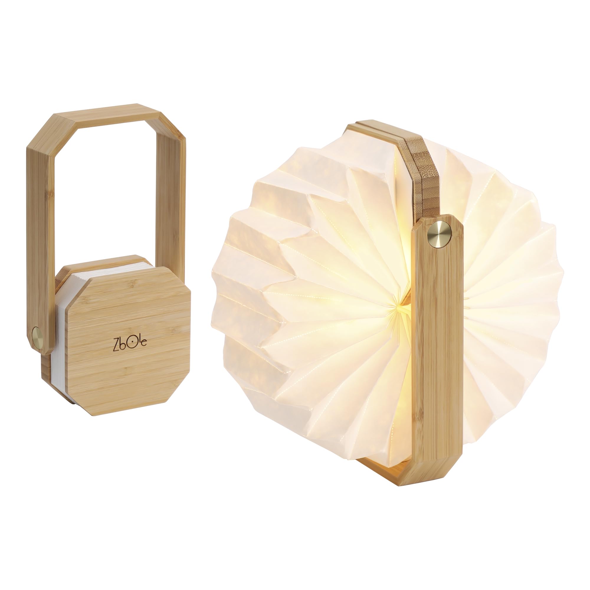 ZBOLE lamp on a bedside table creating a cozy reading mood.