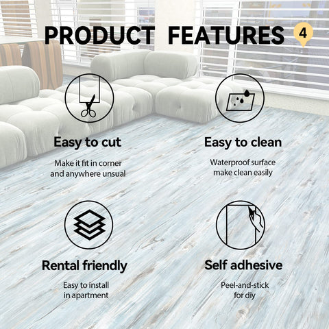 ZBSKJ easy install flooring with no glue required.