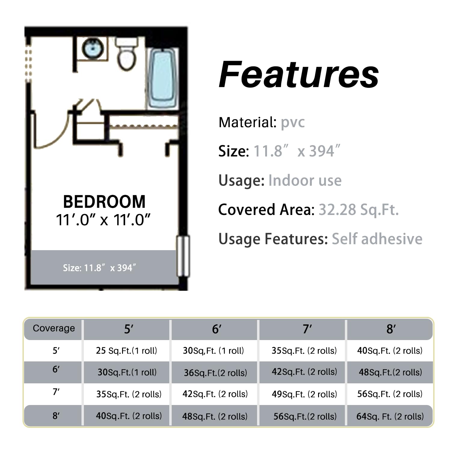 ZBSKJ slip-resistant vinyl floor tile surface improves bathroom safety.