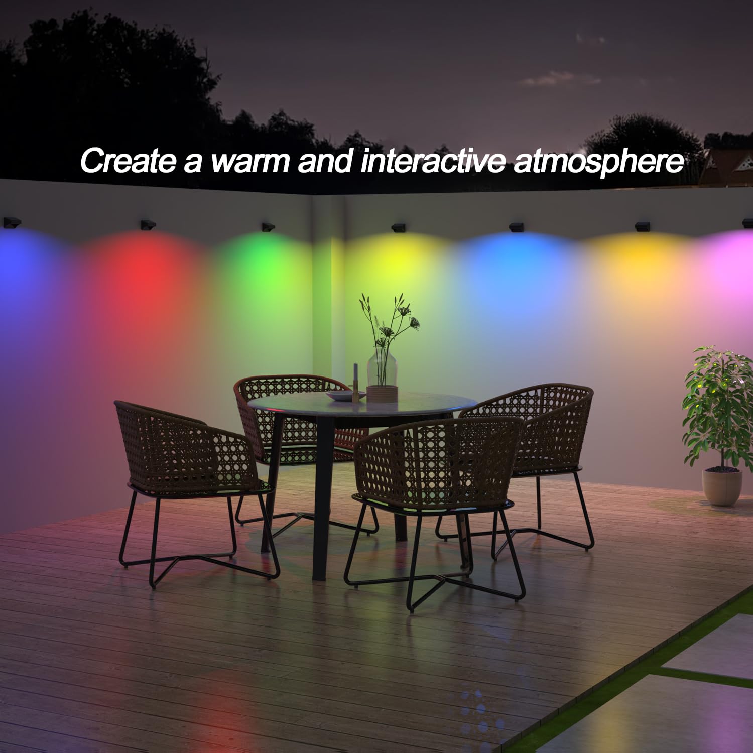 ZCXLIGHT LED color options RGB mode for mood-enhancing outdoor decor
