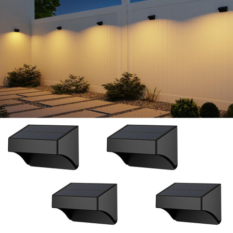 ZCXLIGHT solar fence light front view for ambient fence lighting