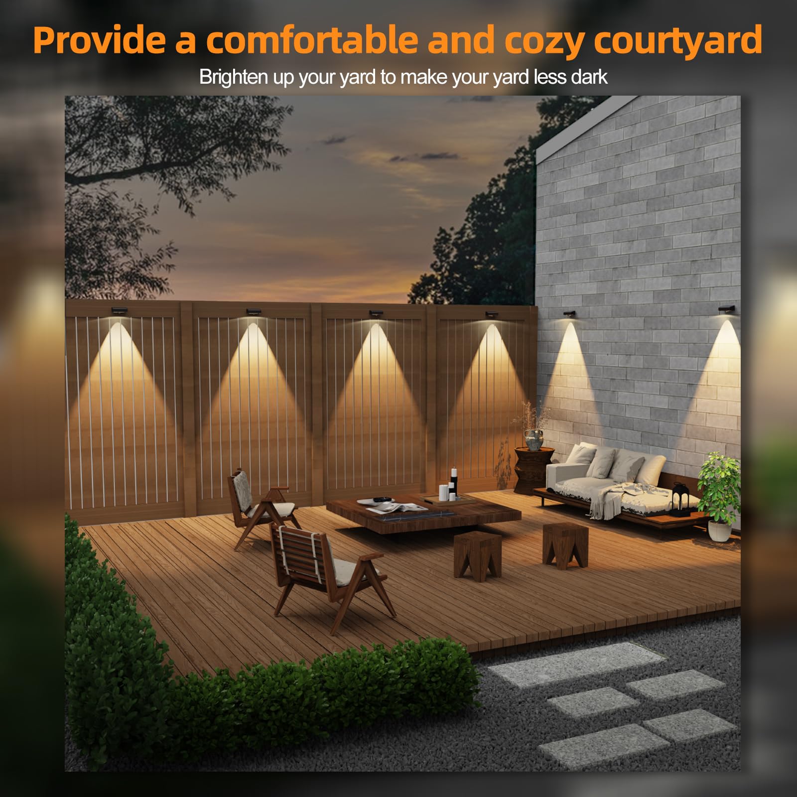 ZCXLIGHT energy-saving RGB LEDs provide bright coverage for decks