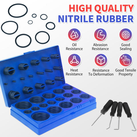 ZDBB 826pc o-rings support automotive and hydraulic repairs