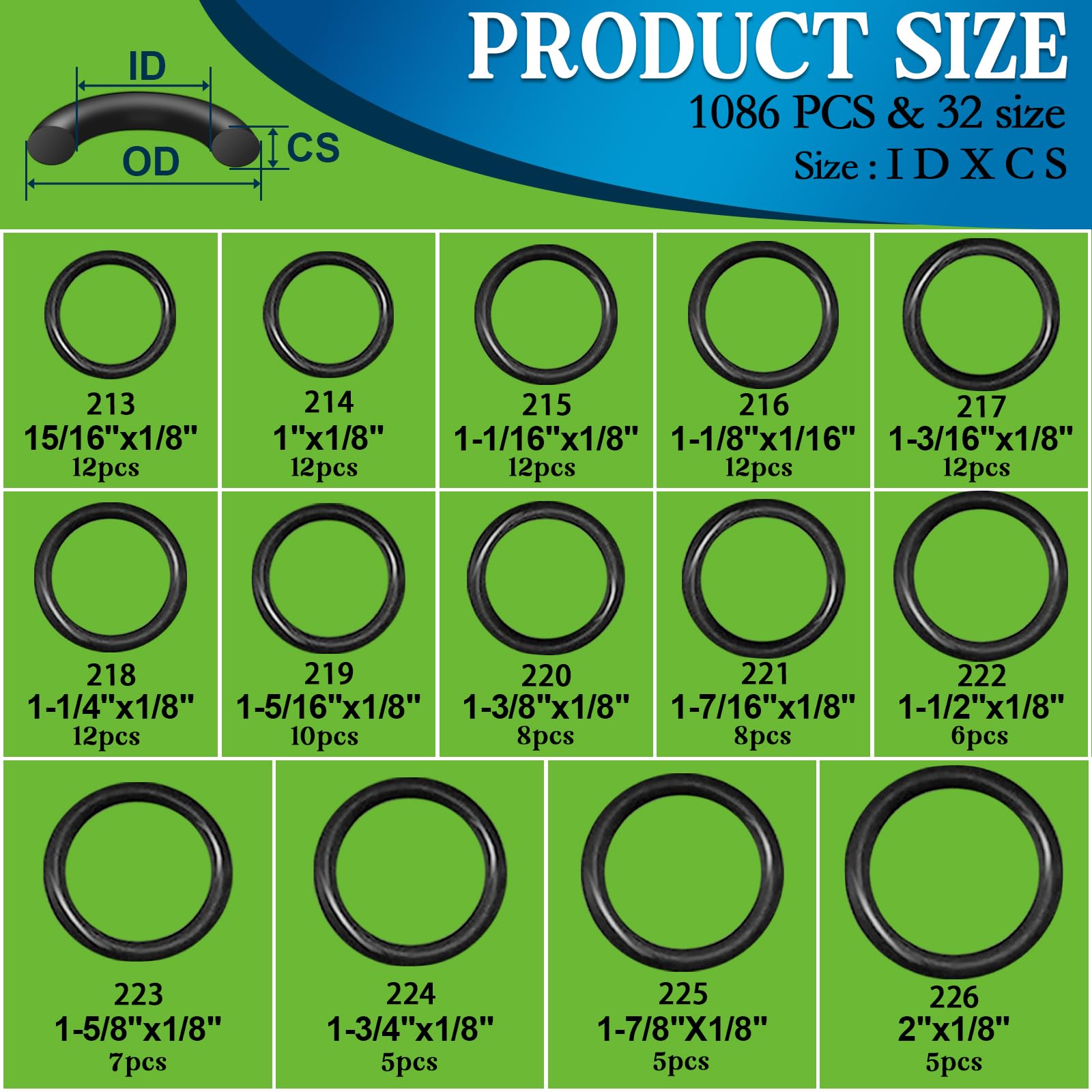 ZDBB nitrile rubber O-rings suitable for long-lasting leaks prevention and sealing.