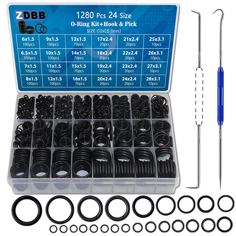 ZDBB o-ring assortment kit open view for quick repair readiness