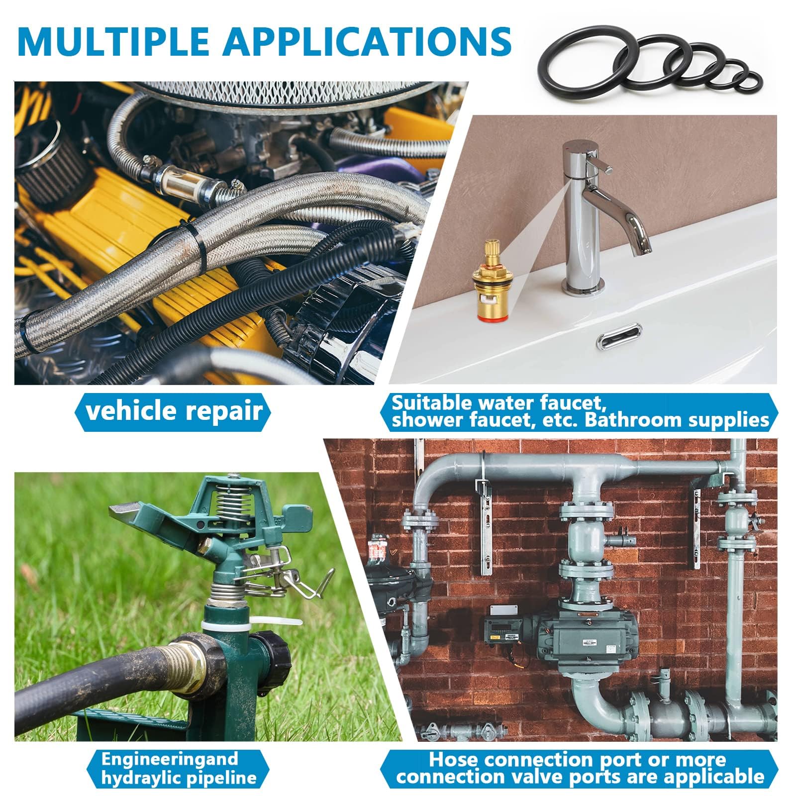 ZDBB professional O-ring kit supports maintenance and repairs in workshops.