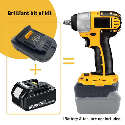 ZDTZAN MT20DL adapter compatibility highlights Makita 18V and Dewalt 20V versatility.