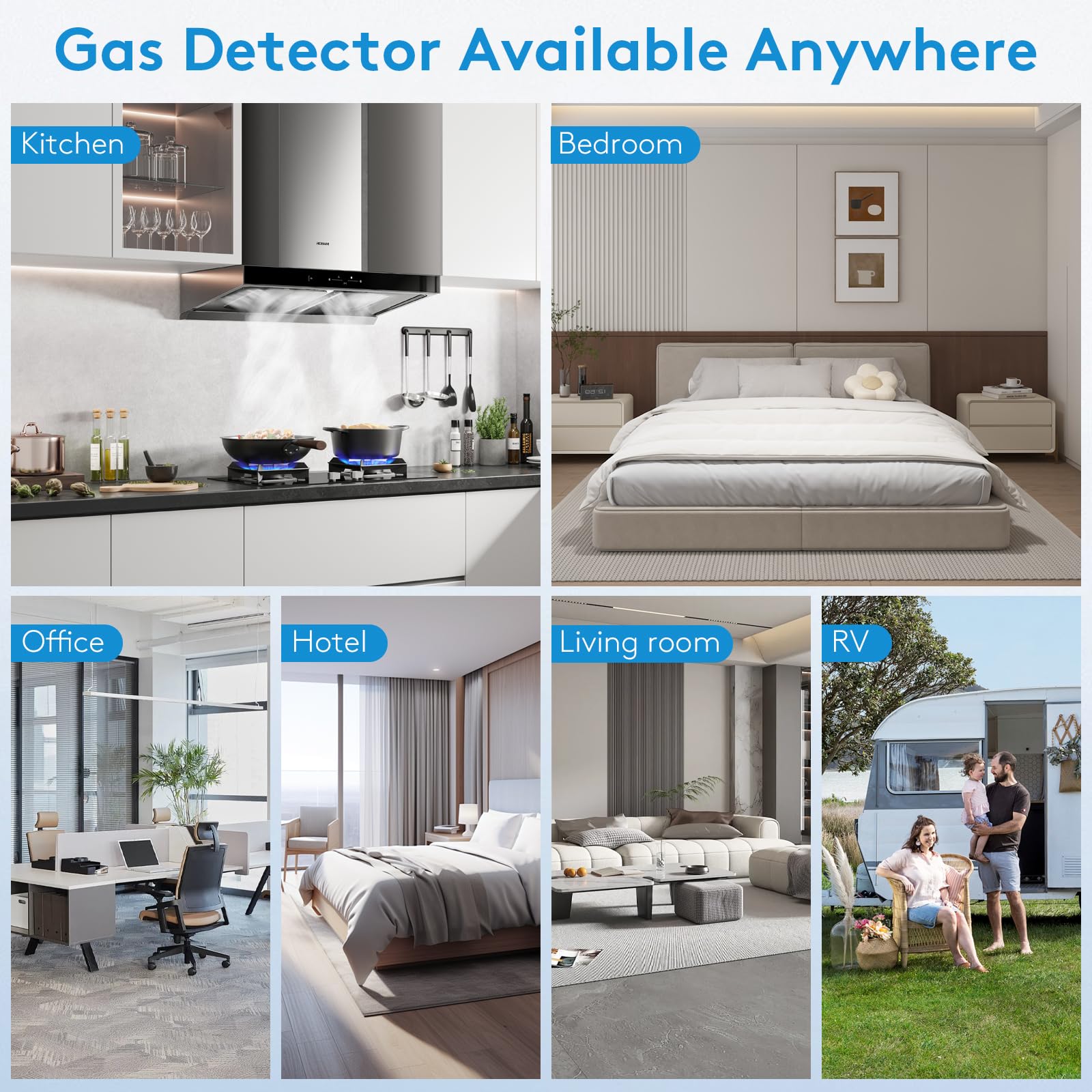 zealme home safety setup suits bedrooms kitchens and garages for versatile protection.
